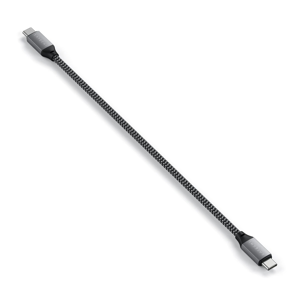 Кабель Satechi USB-C to USB-C Cable 100W Space Gray (25 cm)