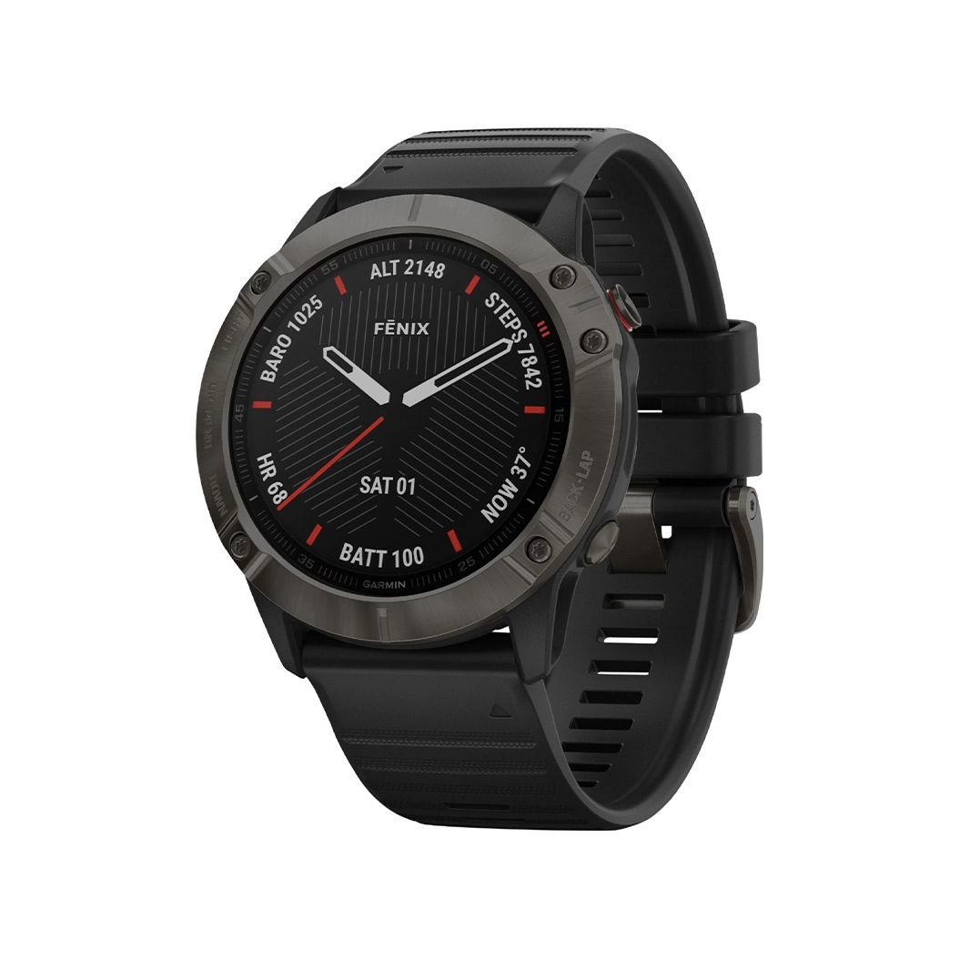 Спортивные часы Garmin Fenix 6X Pro Sapphire Carbon Grey DLC with Black Band