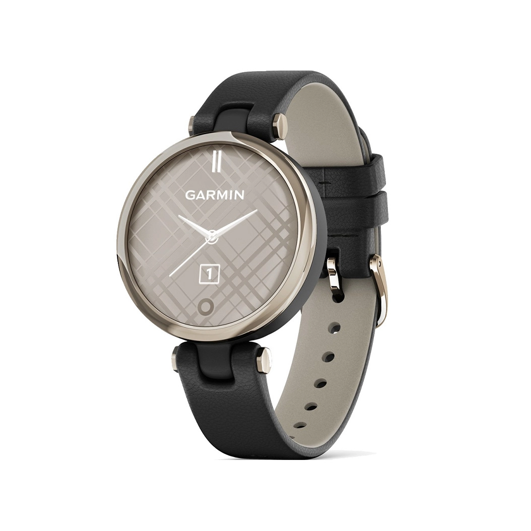 Спортивные часы Garmin Lily Classic Cream Gold Bezel with Black Case and Italian Leather Band