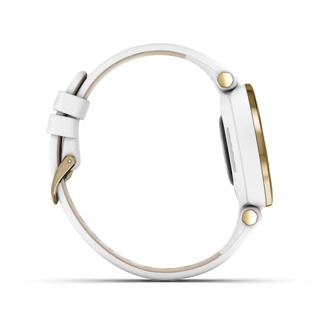 Спортивные часы Garmin Lily Classic Light Gold Bezel with White Case and Italian Leather Band