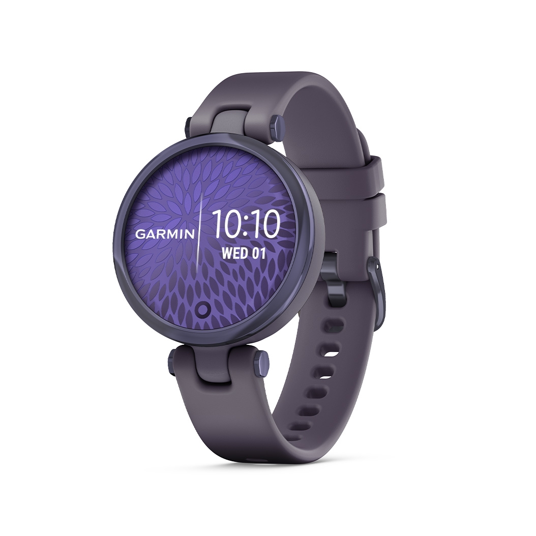 Спортивний годинник Garmin Lily Midnight Orchid Bezel with Deep Orchid Case and Silicone Band