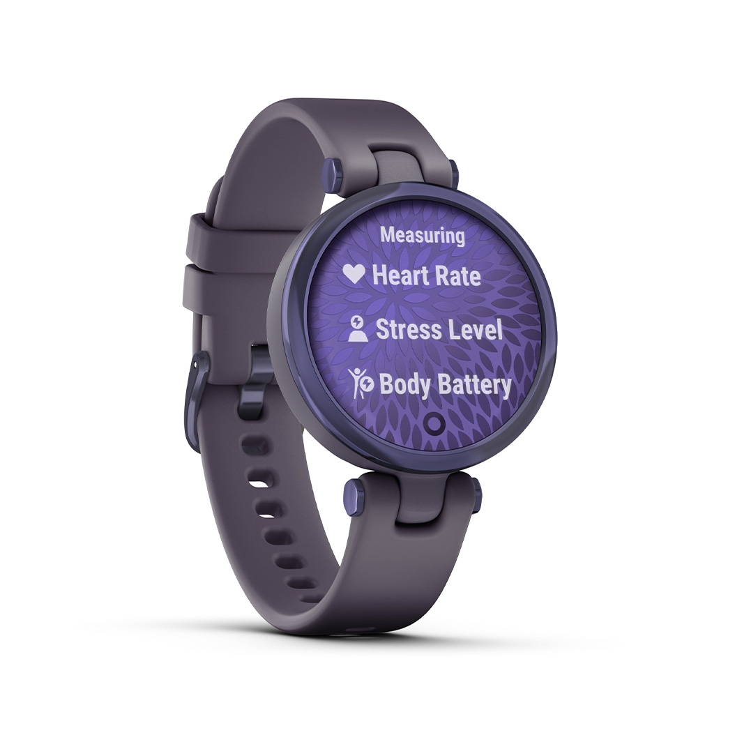 Спортивний годинник Garmin Lily Midnight Orchid Bezel with Deep Orchid Case and Silicone Band