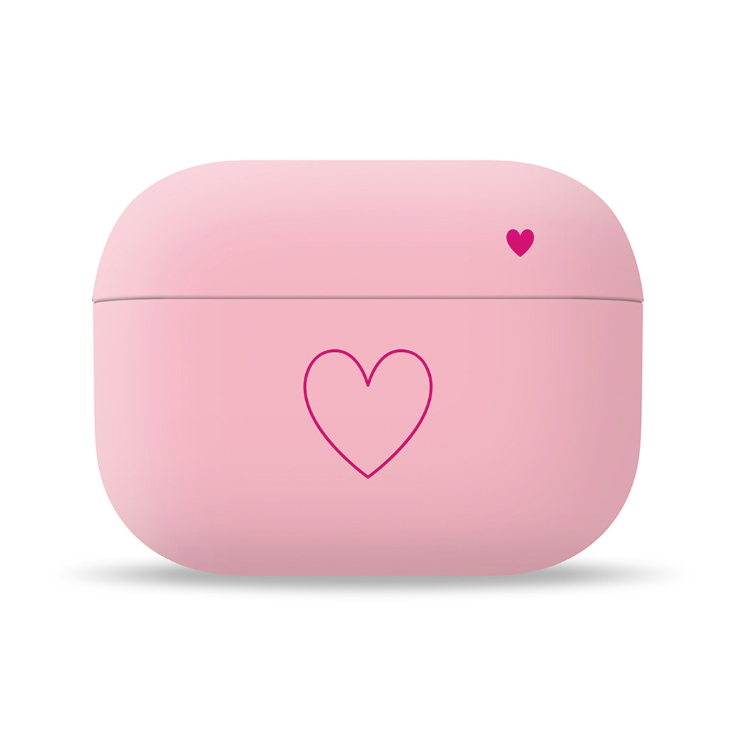 Чехол Pump Silicone Case for Apple AirPods Pro Heart Pink