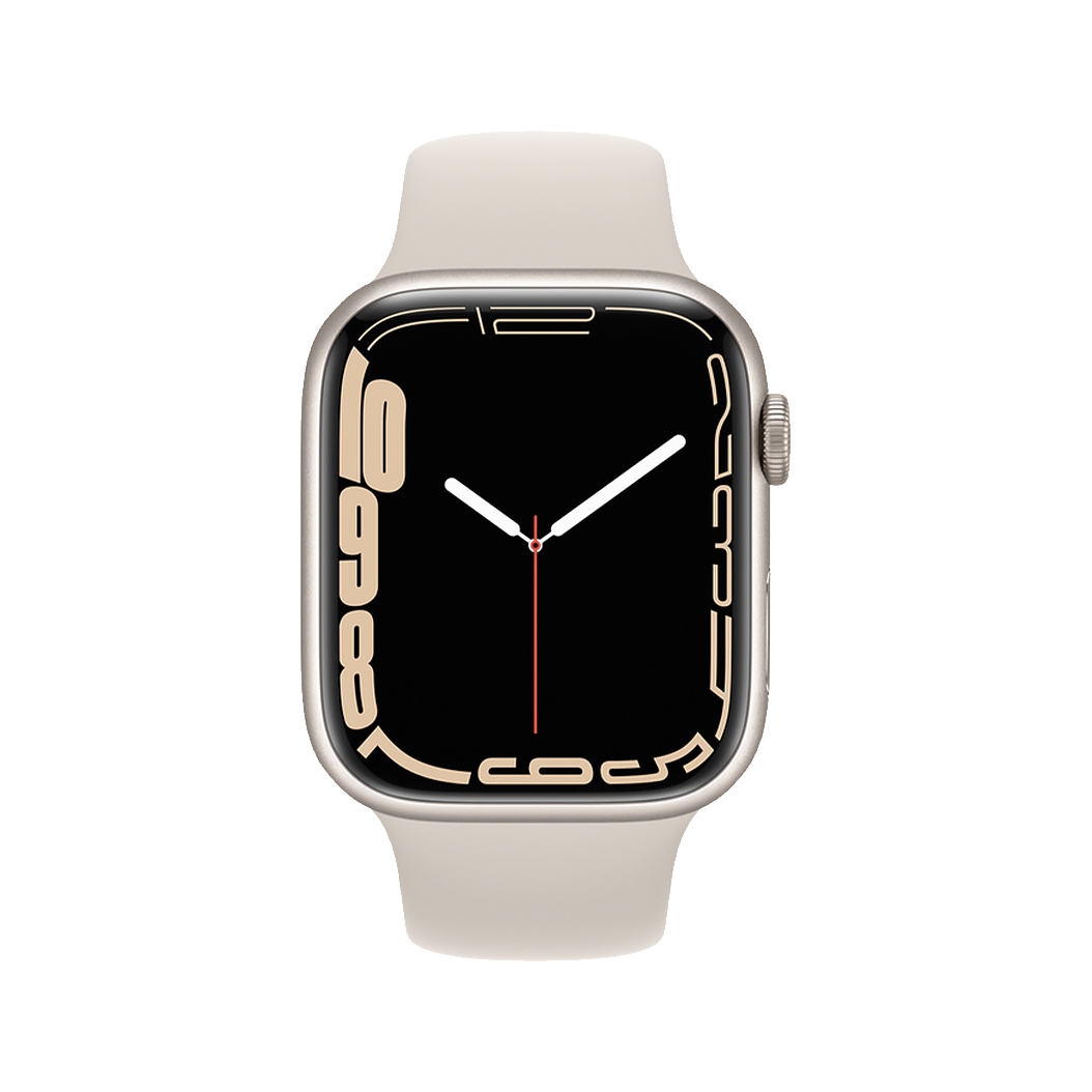 Смарт-часы Apple Watch Series 7 + LTE 41mm Starlight Aluminum Case with Starlight Sport Band UA - цена, характеристики, отзывы, рассрочка, фото 2