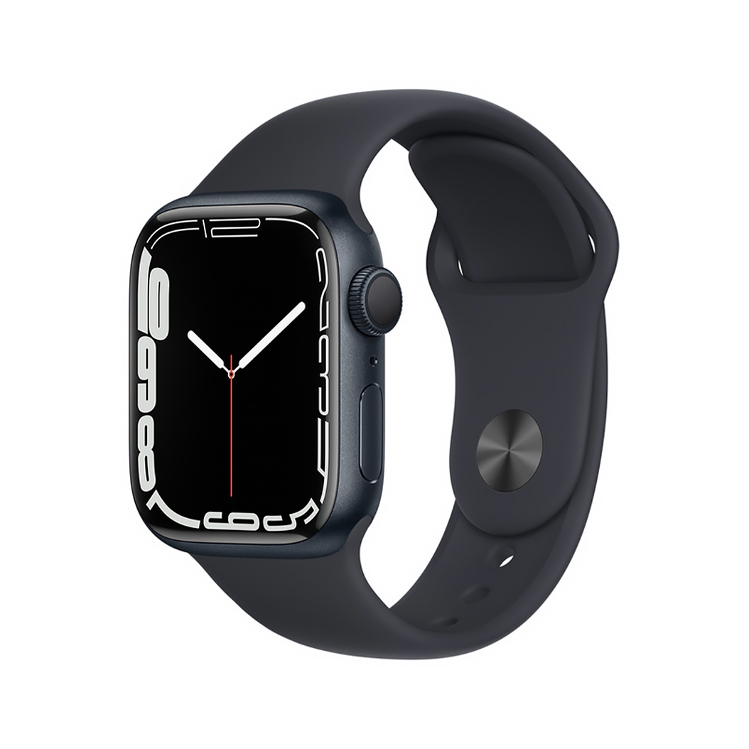 Смарт-часы Apple Watch Series 7 41mm Midnight Aluminum Case with Midnight Sport Band UA - цена, характеристики, отзывы, рассрочка, фото 1