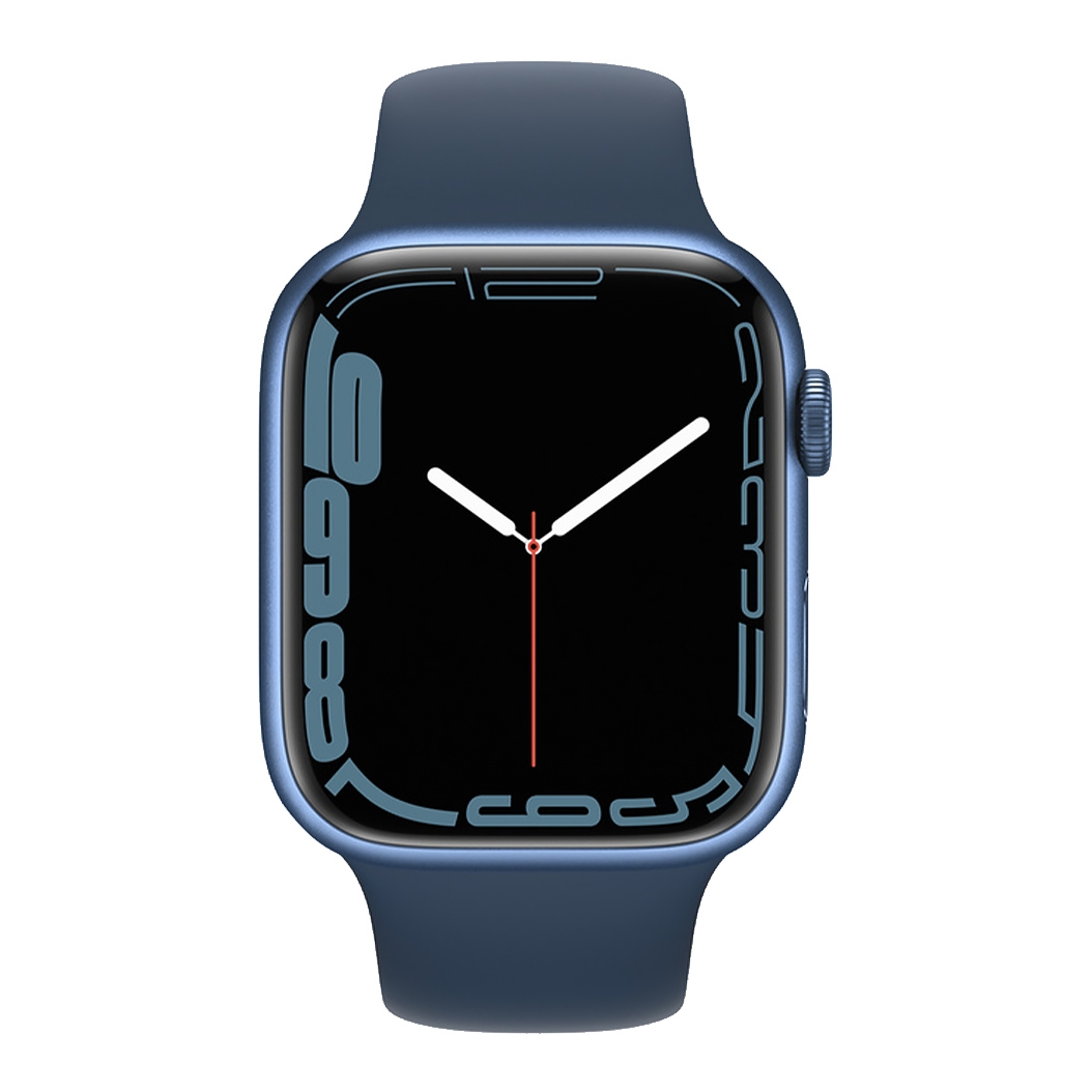 Смарт-часы Apple Watch Series 7 + LTE 45mm Blue Aluminum Case with Abyss Blue Sport Band UA - цена, характеристики, отзывы, рассрочка, фото 2