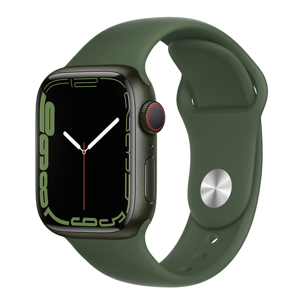Смарт-часы Apple Watch Series 7 + LTE 45mm Green Aluminum Case with Clover Sport Band UA - цена, характеристики, отзывы, рассрочка, фото 1