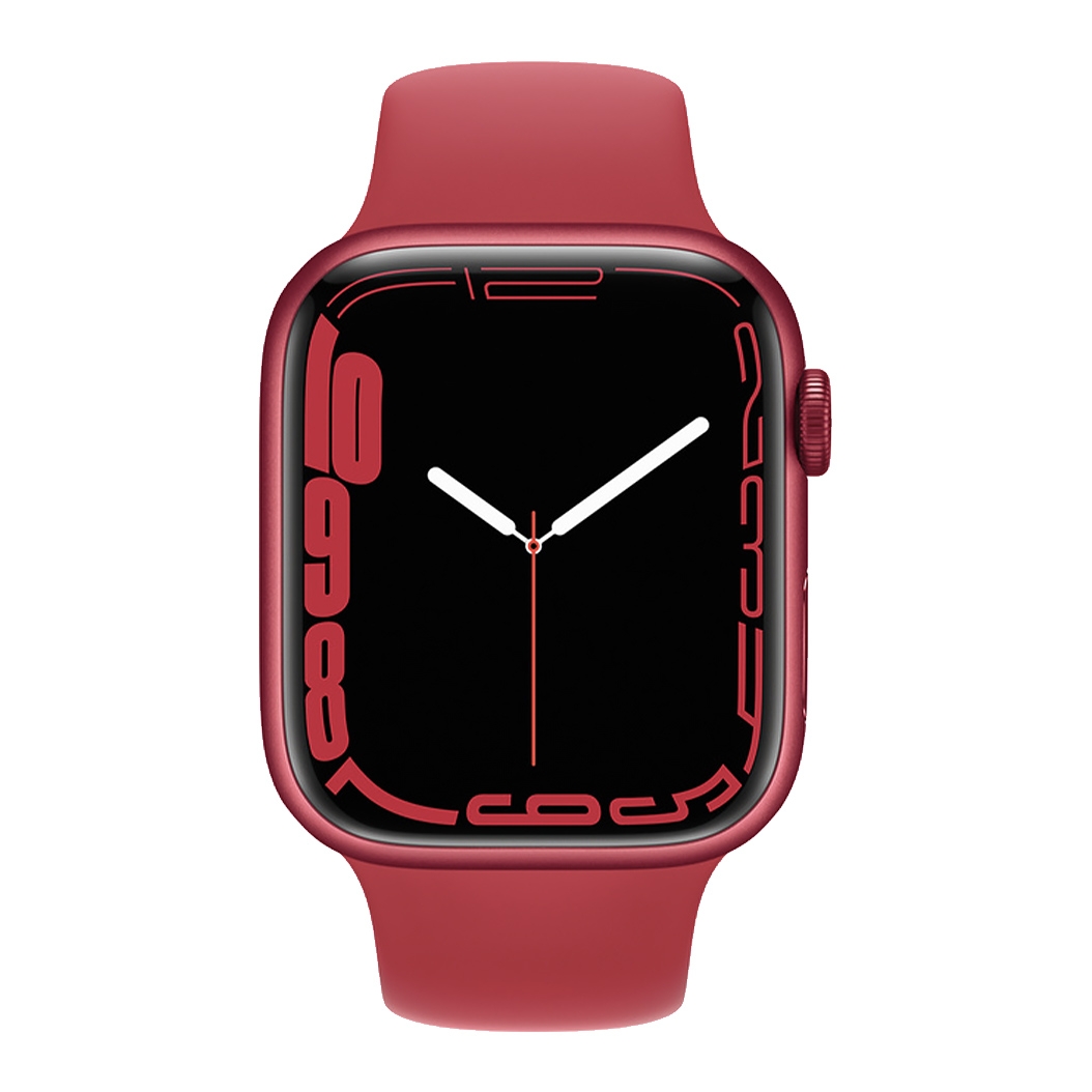 Смарт-часы Apple Watch Series 7 + LTE 45mm PRODUCT (RED) Aluminum Case with Red Sport Band UA - цена, характеристики, отзывы, рассрочка, фото 2