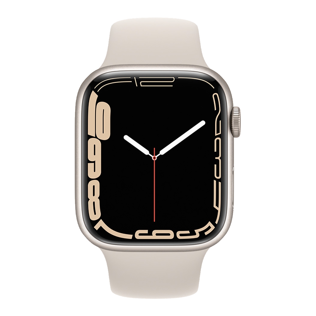 Смарт-часы Apple Watch Series 7 + LTE 45mm Starlight Aluminum Case with Starlight Sport Band UA - цена, характеристики, отзывы, рассрочка, фото 2