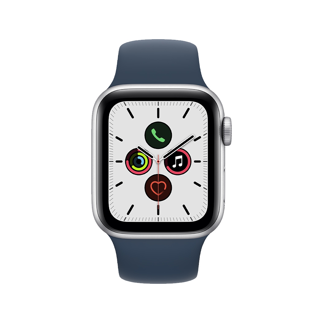 Смарт-часы Apple Watch SE 40mm Silver Aluminum Case with Abyss Blue Sport Band UA - цена, характеристики, отзывы, рассрочка, фото 2
