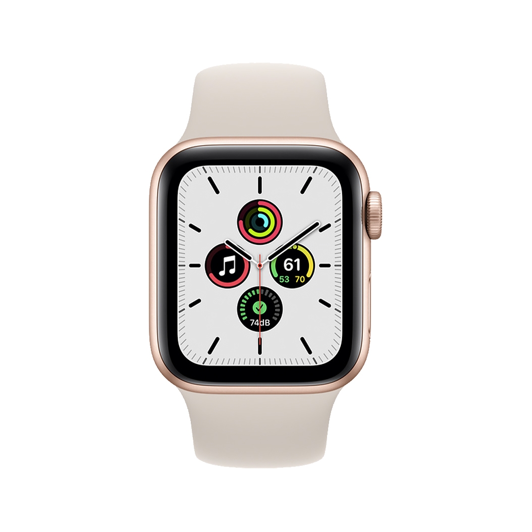 Смарт-годинник Apple Watch SE 40mm Gold Aluminum Case with Starlight Sport Band UA - ціна, характеристики, відгуки, розстрочка, фото 2