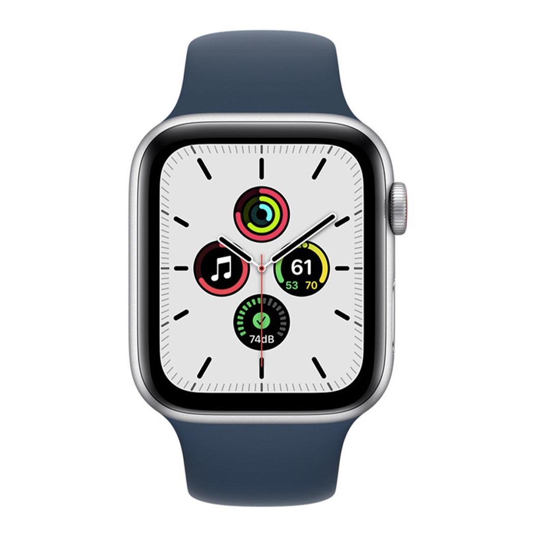 Смарт-часы Apple Watch SE 44mm Silver Aluminum Case with Abyss Blue Sport Band UA - цена, характеристики, отзывы, рассрочка, фото 2