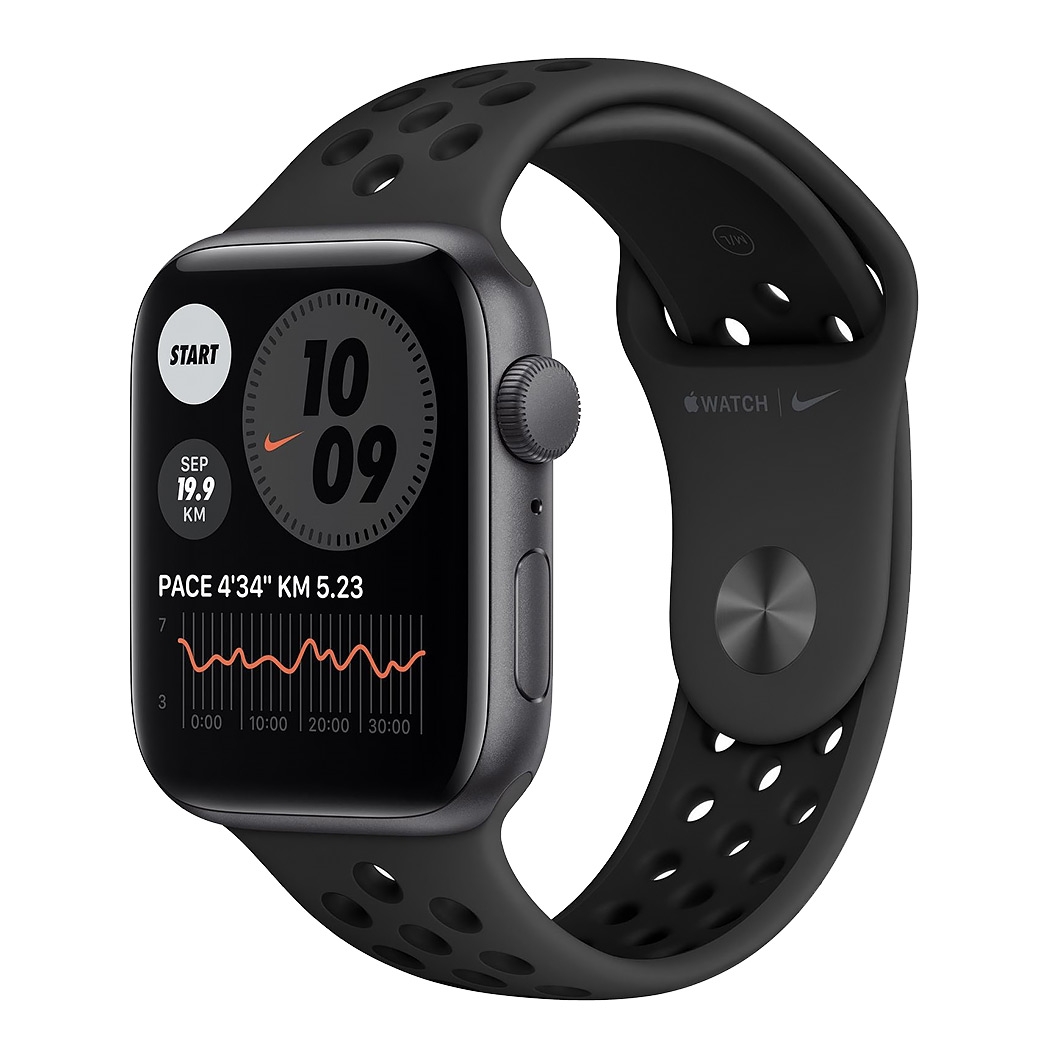 Смарт-часы Apple Watch SE Nike+ 44mm Space Gray Aluminum Case with Anthracite/Black Sport Band UA - цена, характеристики, отзывы, рассрочка, фото 1