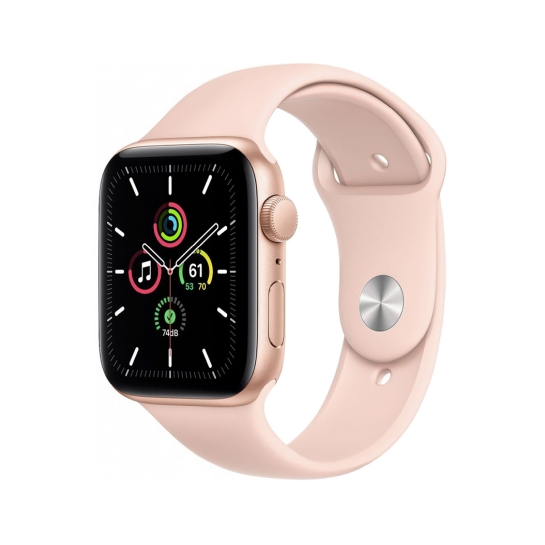 Смарт-годинник Apple Watch SE 40mm Gold Aluminum Case with Pink Sand Sport Band UA - ціна, характеристики, відгуки, розстрочка, фото 1