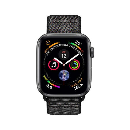 Б/У Смарт-часы Apple Watch Series 4 40mm Space Gray Aluminum Case with Black Sport Loop (Идеальное) - цена, характеристики, отзывы, рассрочка, фото 2