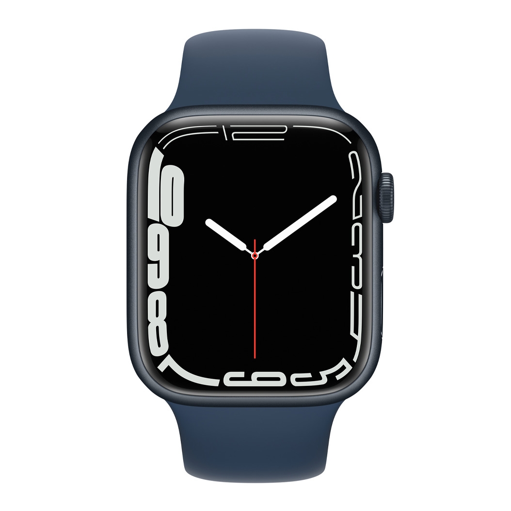 Смарт-часы Apple Watch Series 7 45mm Midnight Aluminum Case with Abyss Blue Sport Band Regular