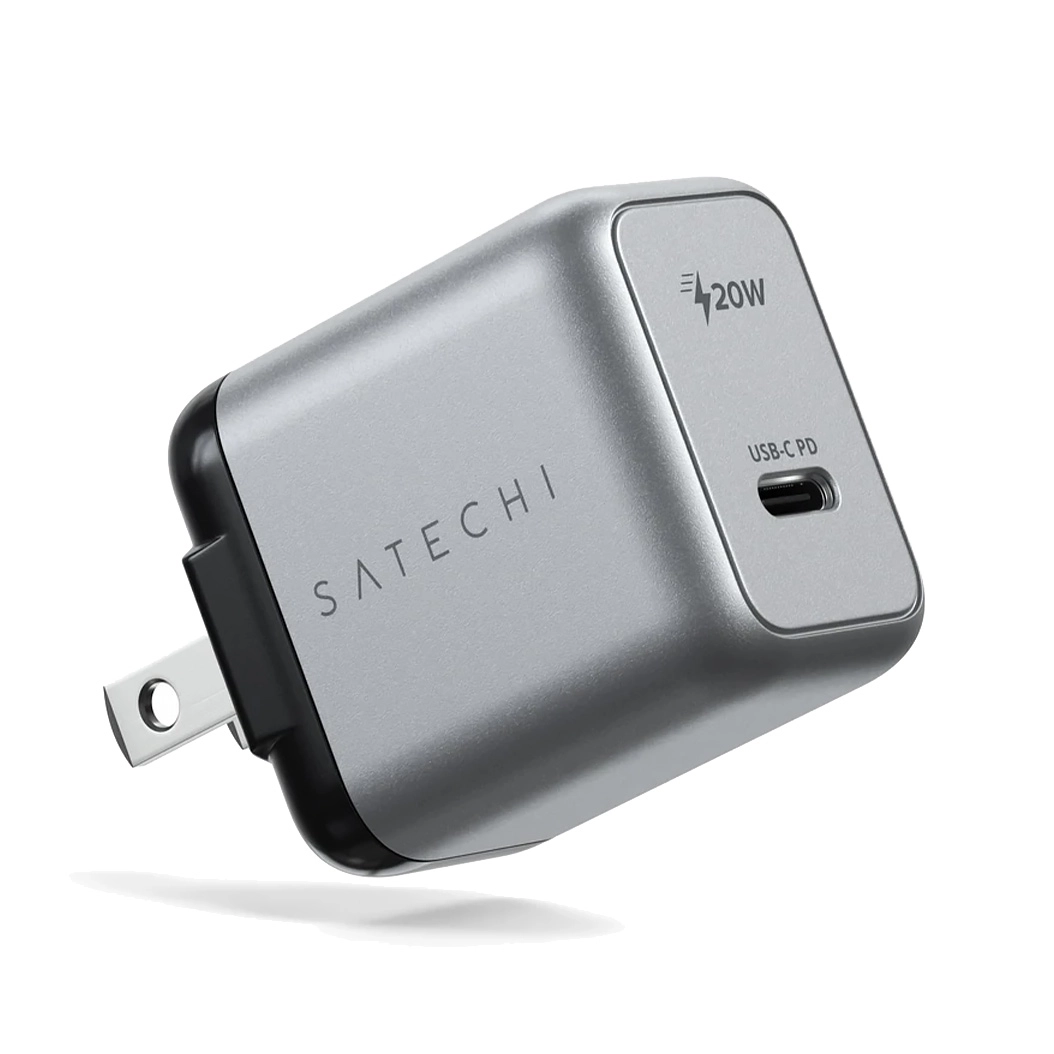 Мережевий зарядний пристрій Satechi 20W USB-C PD Wall Charger Space Gray