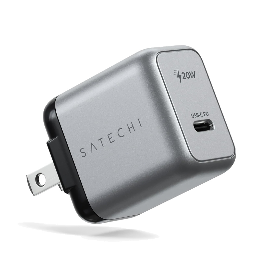 Мережевий зарядний пристрій Satechi 20W USB-C PD Wall Charger Space Gray - ціна, характеристики, відгуки, розстрочка, фото 1