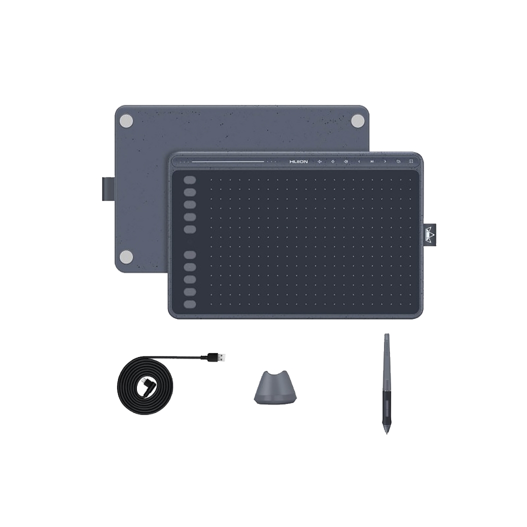Графічний планшет Huion HS611 Grey - ціна, характеристики, відгуки, розстрочка, фото 4