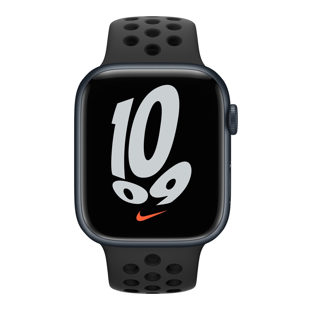 Смарт-годинник Apple Watch Series 7 Nike+ LTE 45mm Midnight Aluminum Case with Anthracite/Black Nike Sport Band