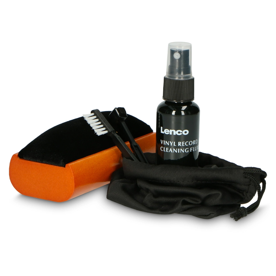 Набор для чистки винила Lenco TTA-5in1 Wooden Cleaning Brush With Velvet Padding