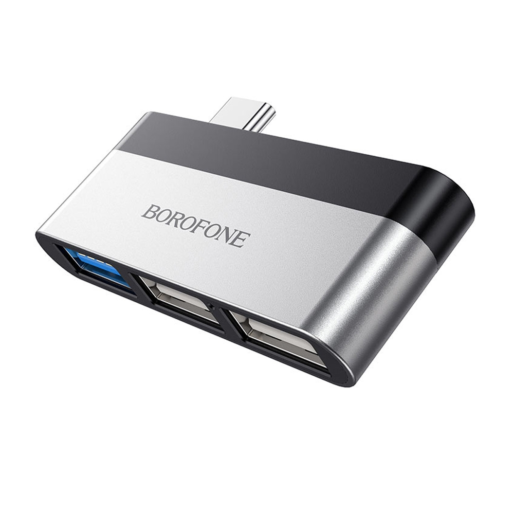 Адаптер Borofone DH1 Type-C to USB Space Grey