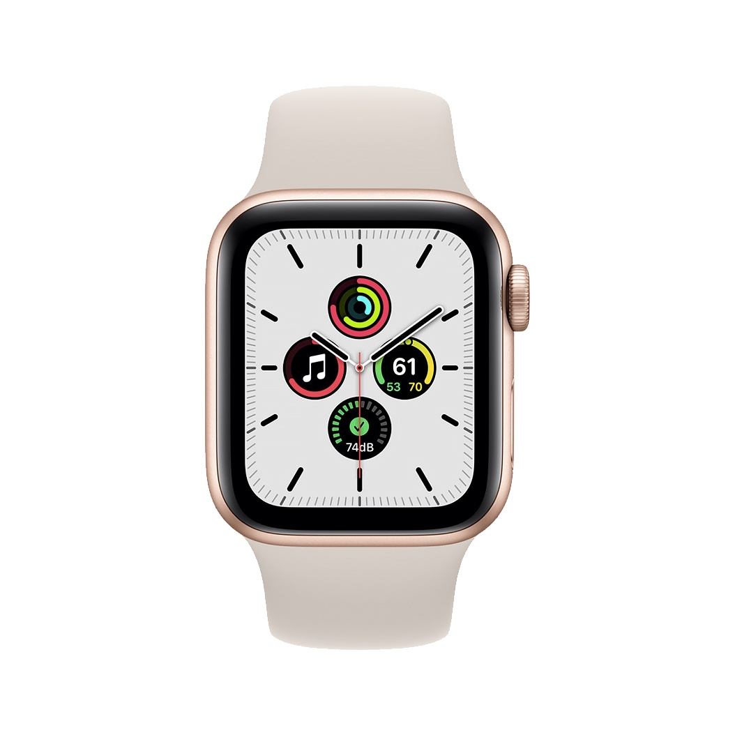 Смарт-часы Apple Watch SE + LTE 40mm Gold Aluminum Case with Starlight Sport Band - цена, характеристики, отзывы, рассрочка, фото 2