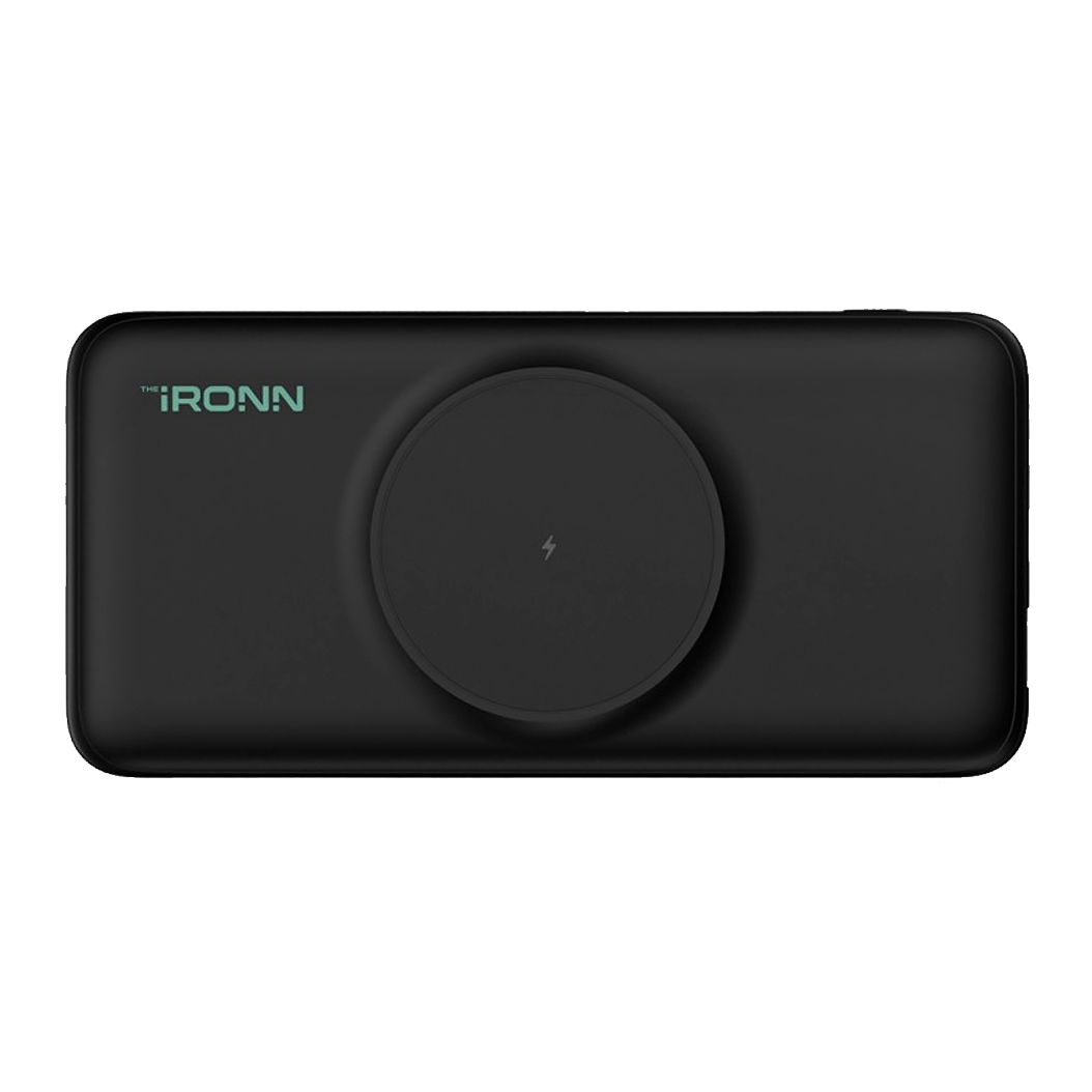 Беспроводной внешний аккумулятор IRONN Magnetic Wireless 10000mAh Black - цена, характеристики, отзывы, рассрочка, фото 1