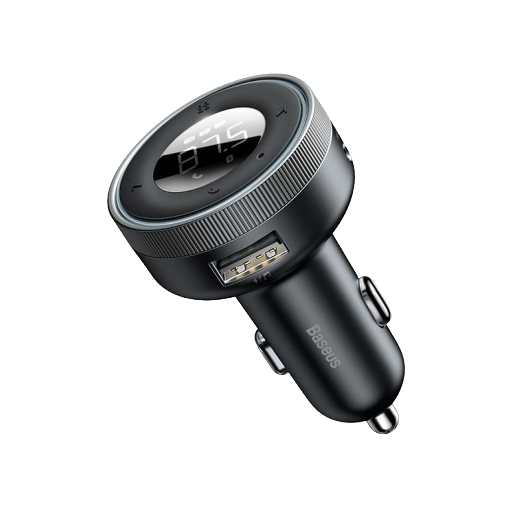 Автомобільний зарядний пристрій Baseus Enjoy Car Wireless FM/MP3 Charger Black - ціна, характеристики, відгуки, розстрочка, фото 1