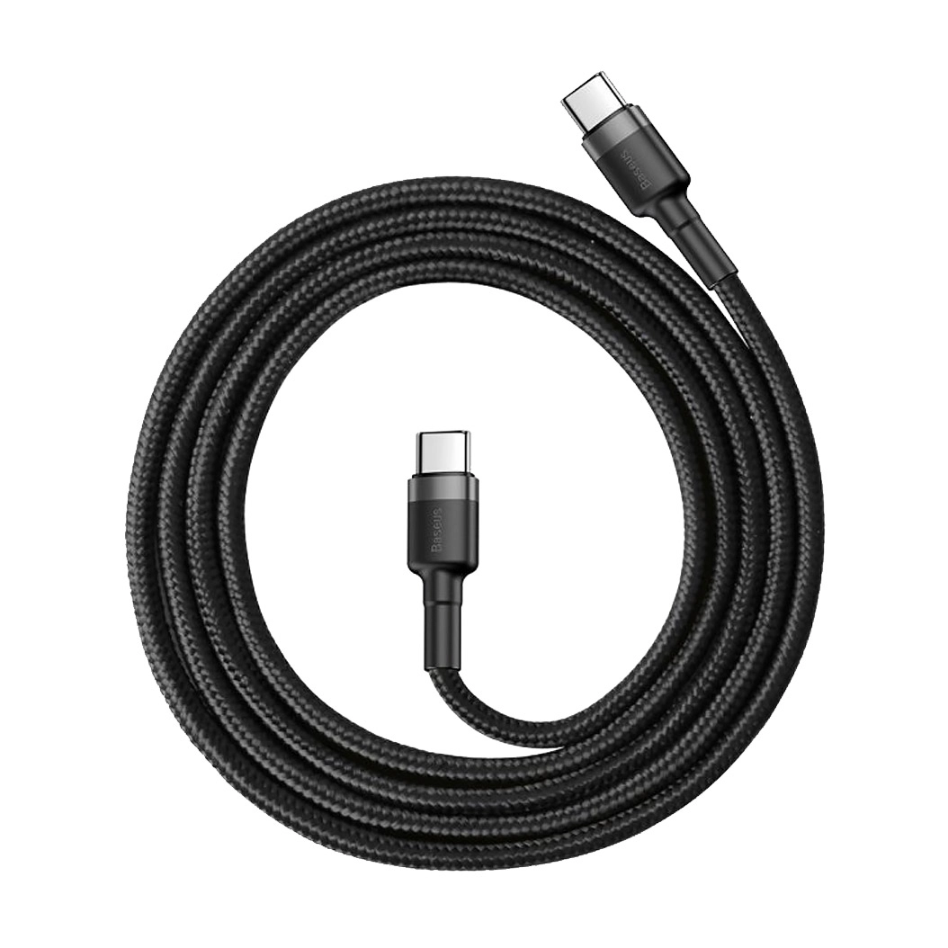 Кабель Baseus Cafule Type-C to Type-C Flash Charging 60W Cable 1m Black