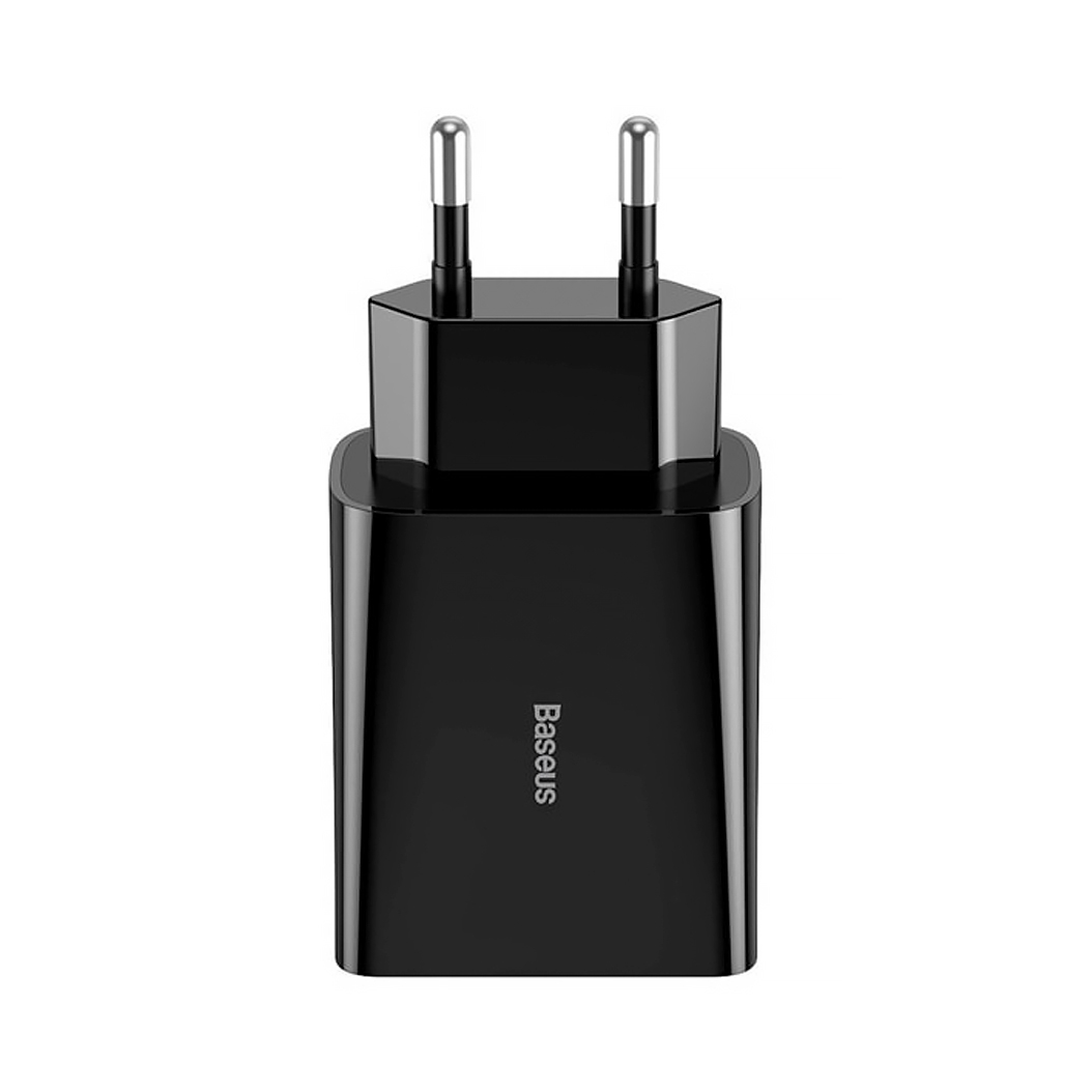 Сетевое зарядное устройство Baseus Speed Mini Quick Charger Type-C 20W Black - цена, характеристики, отзывы, рассрочка, фото 1