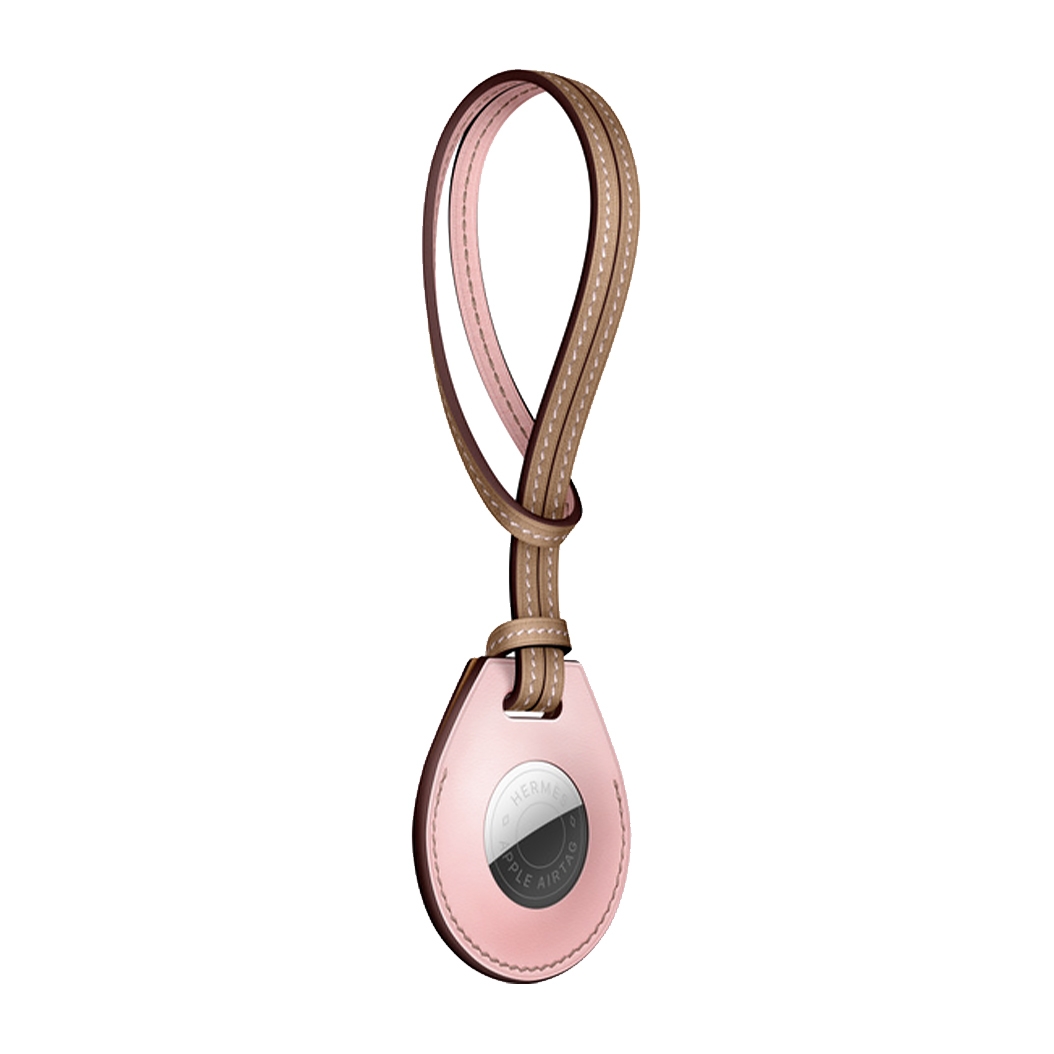 Підвіска Apple Hermes Bag Charm Rose Sakura with AirTag - ціна, характеристики, відгуки, розстрочка, фото 2