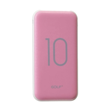 Зовнішній акумулятор Golf G26 10000 mAh Pink - цена, характеристики, отзывы, рассрочка, фото 1