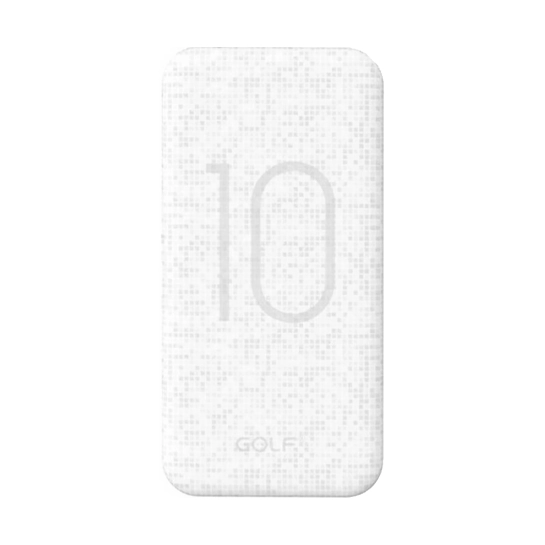 Зовнішній акумулятор Golf G26 10000 mAh White