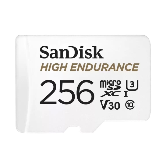 Карта памяти MicroSDXC 256 Gb SanDisk High Endurance (class 10) with adapter (UHS-I U3 100Mb/s) - цена, характеристики, отзывы, рассрочка, фото 1