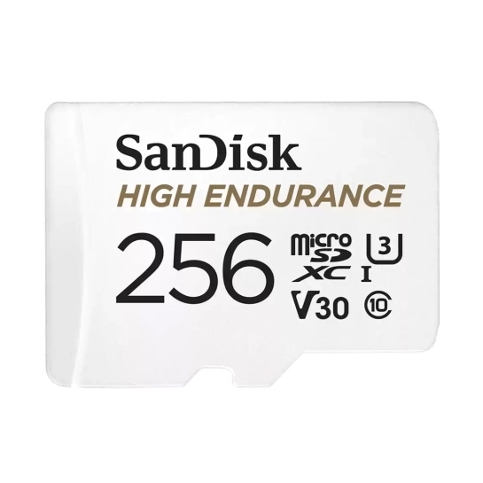 Карта памяти MicroSDXC 256 Gb SanDisk High Endurance (class 10) with adapter (UHS-I U3 100Mb/s)