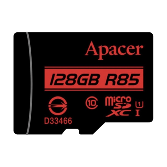 Карта пам'яті MicroSDXC 128 Gb Apacer (class 10) з адаптером (UHS-I) 85 MB/s - ціна, характеристики, відгуки, розстрочка, фото 2