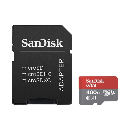 Карта памяти MicroSDXC 400 Gb SanDisk Ultra (class 10 A1) with adapter (UHS-1) 120 MB/s