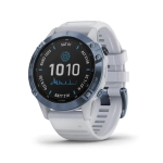 Спортивные часы Garmin Fenix 6 Pro Solar Edition Mineral Blue with Whitestone Band