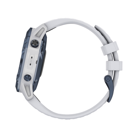 Спортивний годинник Garmin Fenix 6 Pro Solar Edition Mineral Blue with Whitestone Band - ціна, характеристики, відгуки, розстрочка, фото 3