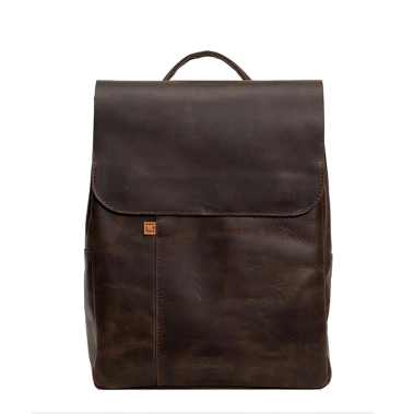 Кожаный рюкзак для ноутбука INCARNE Unia S Коричневый - цена, характеристики, отзывы, рассрочка, фото 1