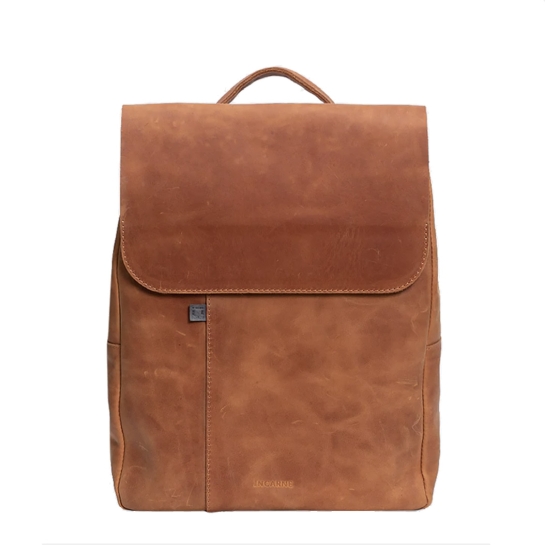 Кожаный рюкзак для ноутбука INCARNE Unia S Коньяк - цена, характеристики, отзывы, рассрочка, фото 1