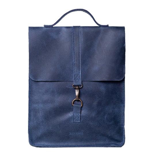 Шкіряний рюкзак INCARNE New Dream M Синій - ціна, характеристики, відгуки, розстрочка, фото 1