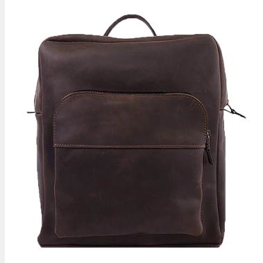 Кожаный рюкзак на молнии INCARNE Typical Коричневый - цена, характеристики, отзывы, рассрочка, фото 1