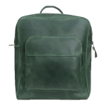 Кожаный рюкзак на молнии INCARNE Typical Зелёный