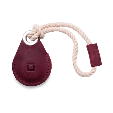 Кожаный чехол INCARNE Air Holder для Apple AirTag Бордо - цена, характеристики, отзывы, рассрочка, фото 1