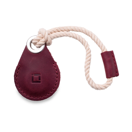 Кожаный чехол INCARNE Air Holder для Apple AirTag Бордо