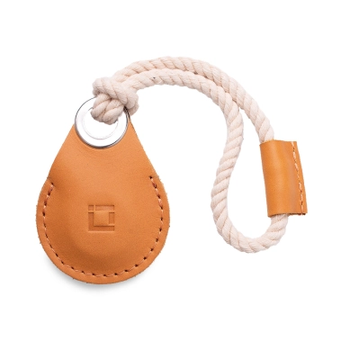 Кожаный чехол INCARNE Air Holder для Apple AirTag Жёлтый - цена, характеристики, отзывы, рассрочка, фото 1