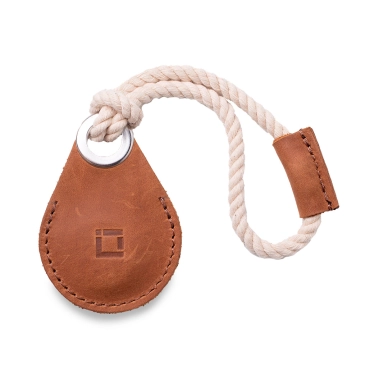 Кожаный чехол INCARNE Air Holder для Apple AirTag Коньяк - цена, характеристики, отзывы, рассрочка, фото 1