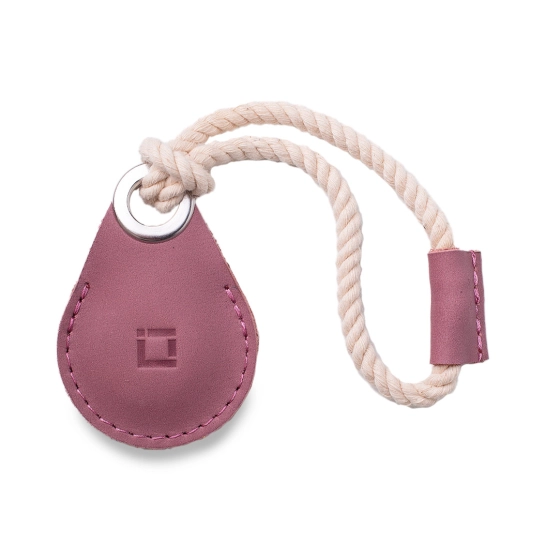 Кожаный чехол INCARNE Air Holder для Apple AirTag Сирень